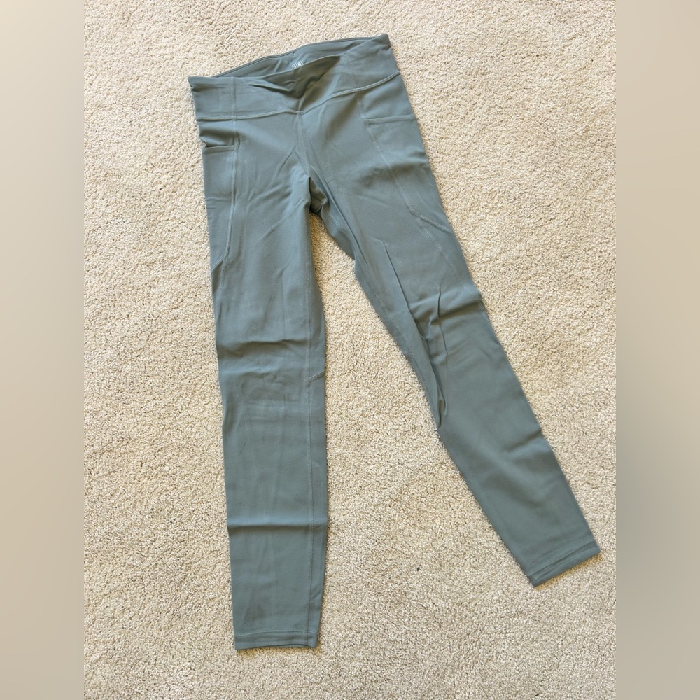 Light green Athleta girl leggings size XL/14